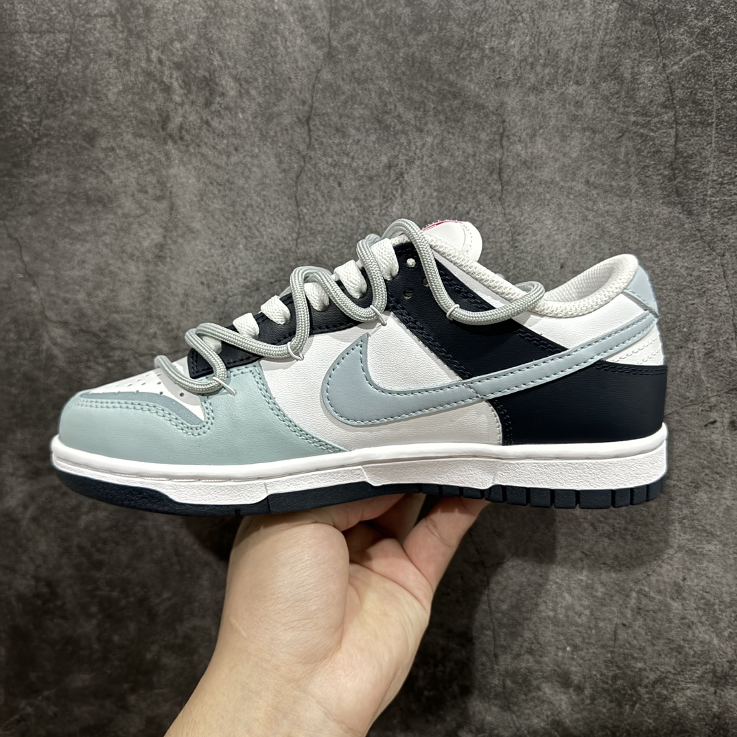 YC纯原 NK Dunk Low 泼墨涂鸦 灰绿 FB9109-401