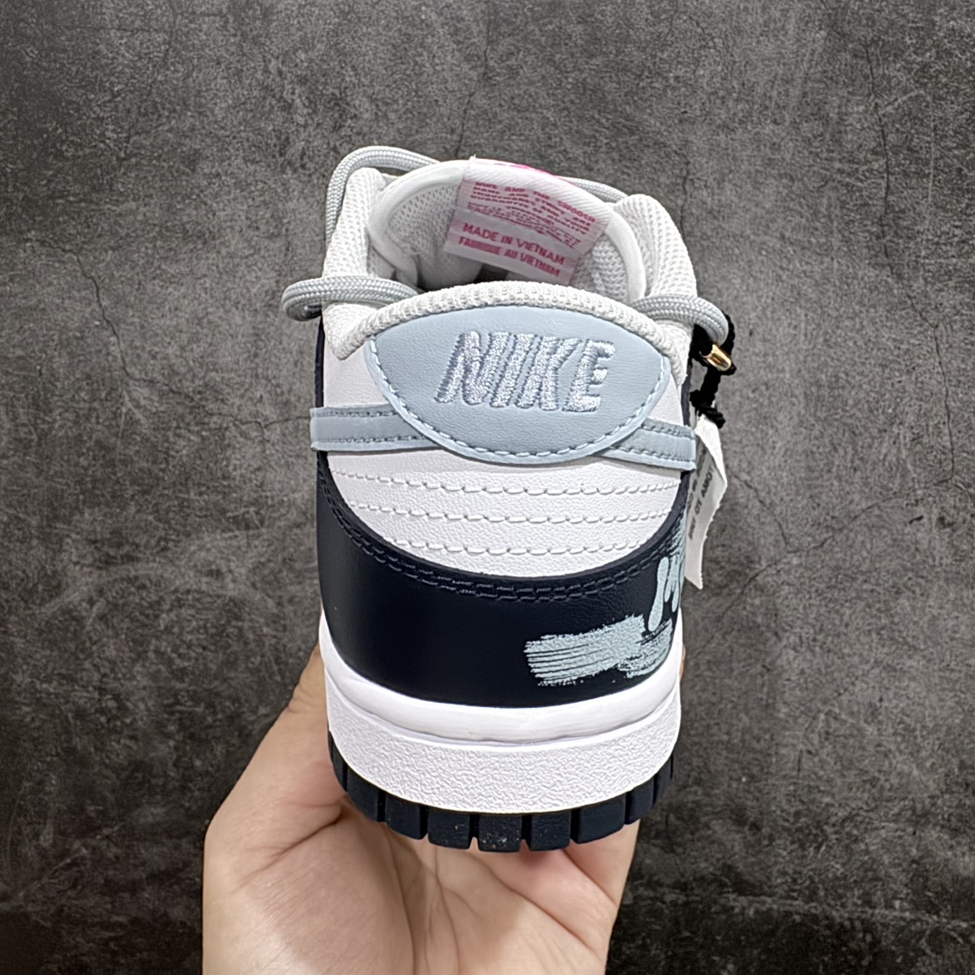 YC纯原 NK Dunk Low 泼墨涂鸦 灰绿 FB9109-401