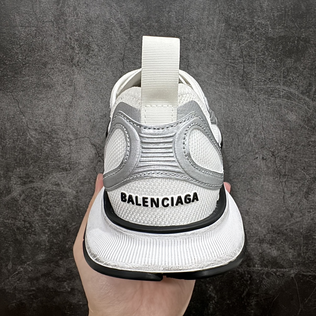 纯原BALENCIAGACIRCUIT巴黎世家圆头系带LOGO印花低帮老爹鞋银色全套原纸板楦头开发最原汁