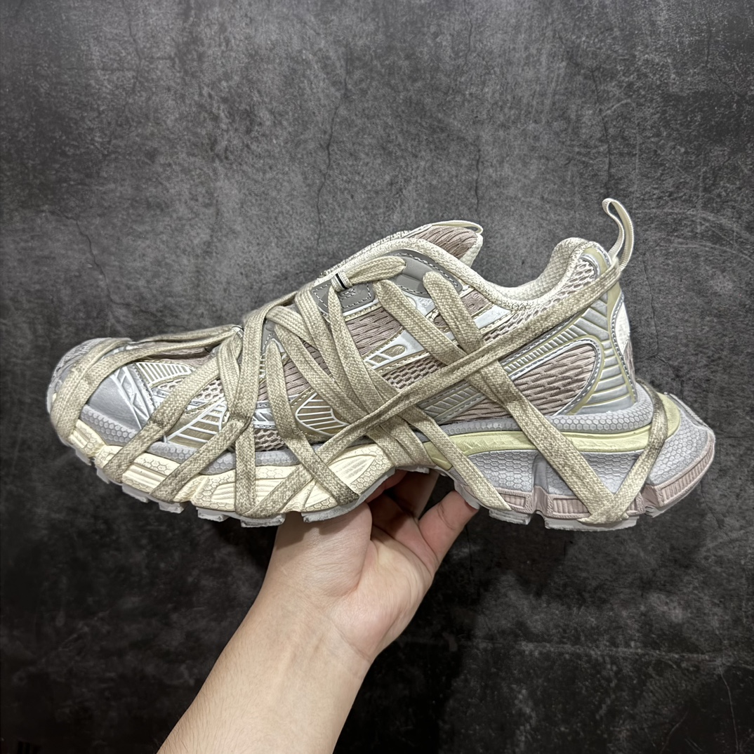 巴黎世家户外概念鞋BalenciagaSneakerTess十代B款米灰色独家纯原版本细节精准对位官方私