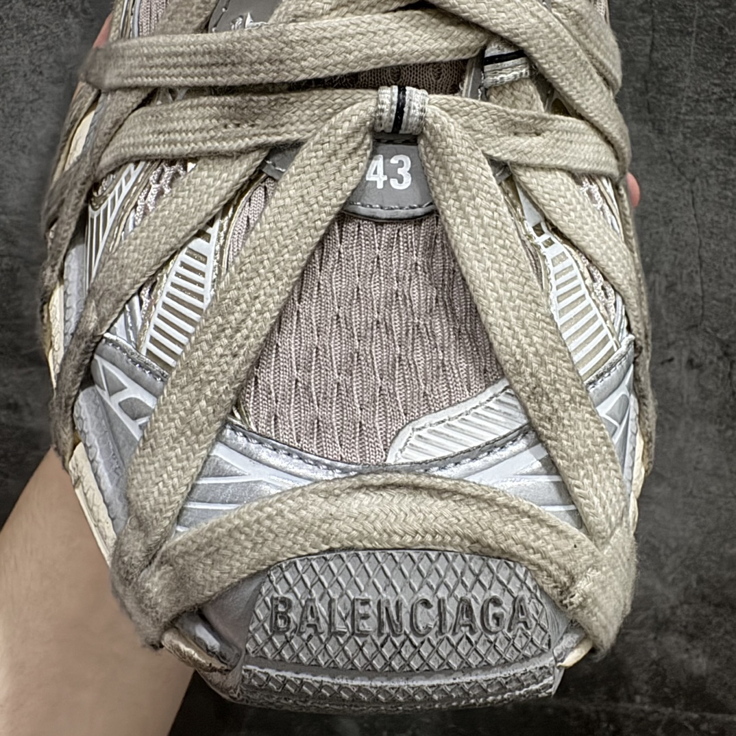 图片[6]-【XA纯原版本】巴黎世家 户外概念鞋Balenciaga Sneaker Tess 十代B款米灰色n独家纯原版本 细节精准对位官方 私模组合大底n原装大盒 从里到外 一切百分百还原官方配置 顶级专供外贸 碾压市面一切真标版本Size：35 36 37 38 39 40 41 42 43 44 46 编码：DF440460-鞋库