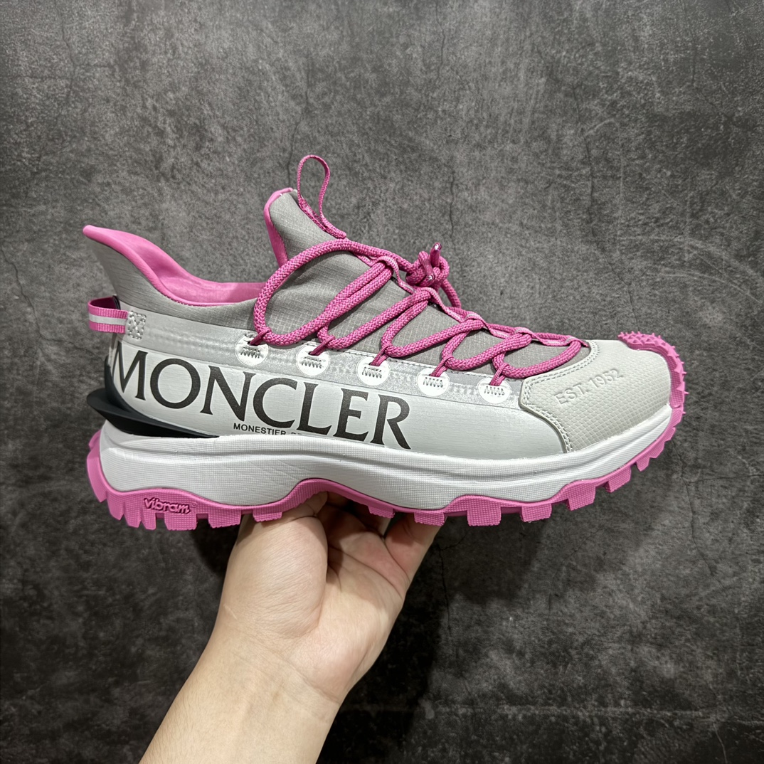 【纯原OK版本】Moncler 盟可睐/蒙口 Trailgrip GTX 抗撕裂材质山地户外鞋n鞋身采用Cordura防撕裂尼龙/Gore-Tex防水材质 中底内置全掌碳板 支撑性能拉满 侧边3M反光带#大底采用RB MD 碳板 TPU 五层分离组合 鞋底搭载Vibram外底提供超强的抓地力和防滑性能 原装大盒包装 内赠Moncler徽章防层袋一副 尺码：36 36.5 37.5 38 38.5 39 40 40.5 41 42 42.5 43 44 44.5 45 46  编码：DF480500-莆田鞋批发中心