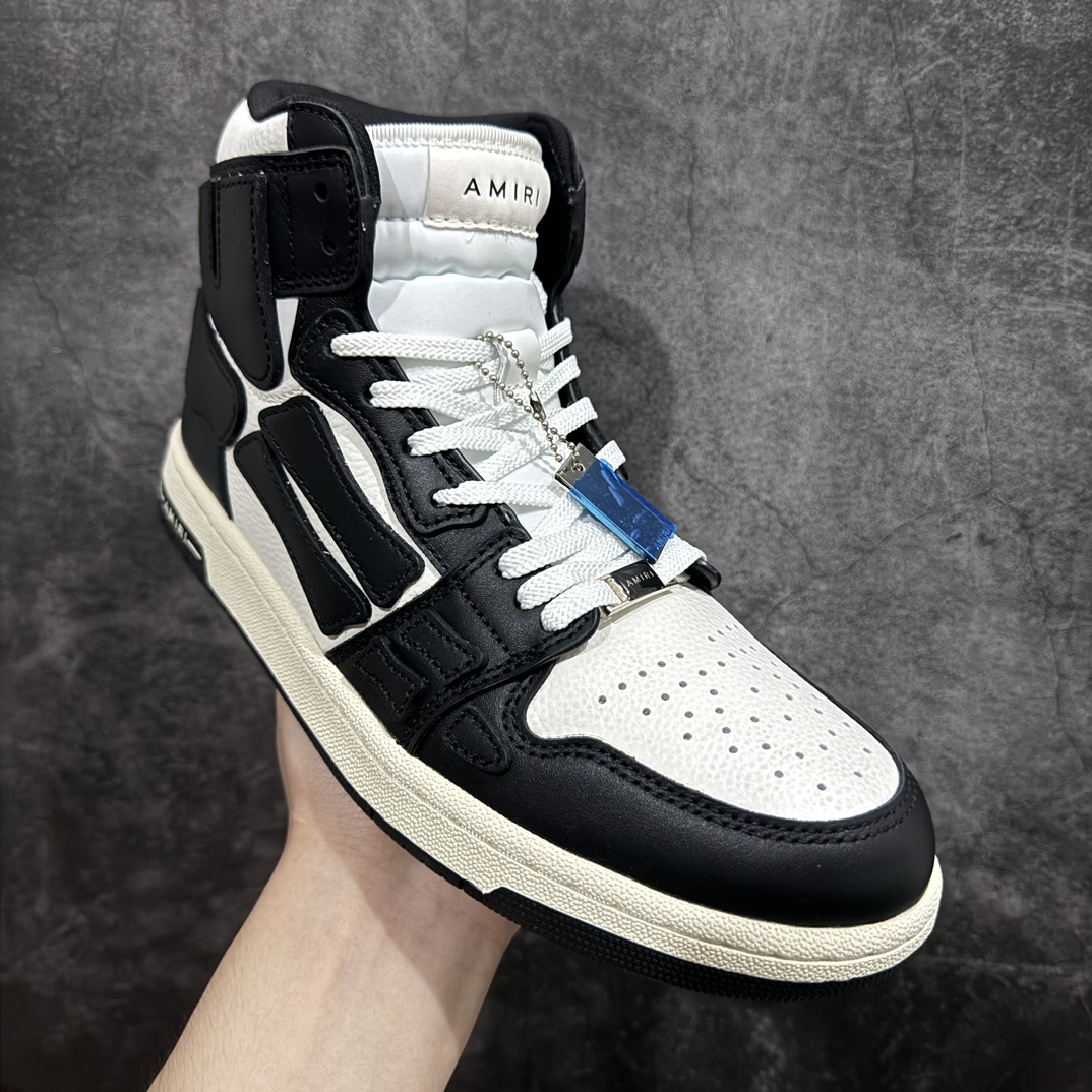 图片[3]-【东莞原厂版】Amiri 埃米尔 Skeleton Low-Skel top Sneakers 骨骼系列 低帮休闲板鞋原版一比一开发 全套原版包装已经复刻到缝隙全新订单出货 市售最高版本 外贸 平台高端零售专供品质 原版皮料打造 正确骨头形状 鞋舌外翻细节 头层牛皮双层加厚鞋面 鞋帮侧面骨头采用两张牛皮贴合处理 立体感更好 皮料切口均油边处理 定制金属LOGO铭牌及吊牌 及其复杂的工艺已经完全攻克 可对比市面任何版本  尺码：35 36 37 38 39 40 41 42 43 44 45 编码：HH500520-鞋库