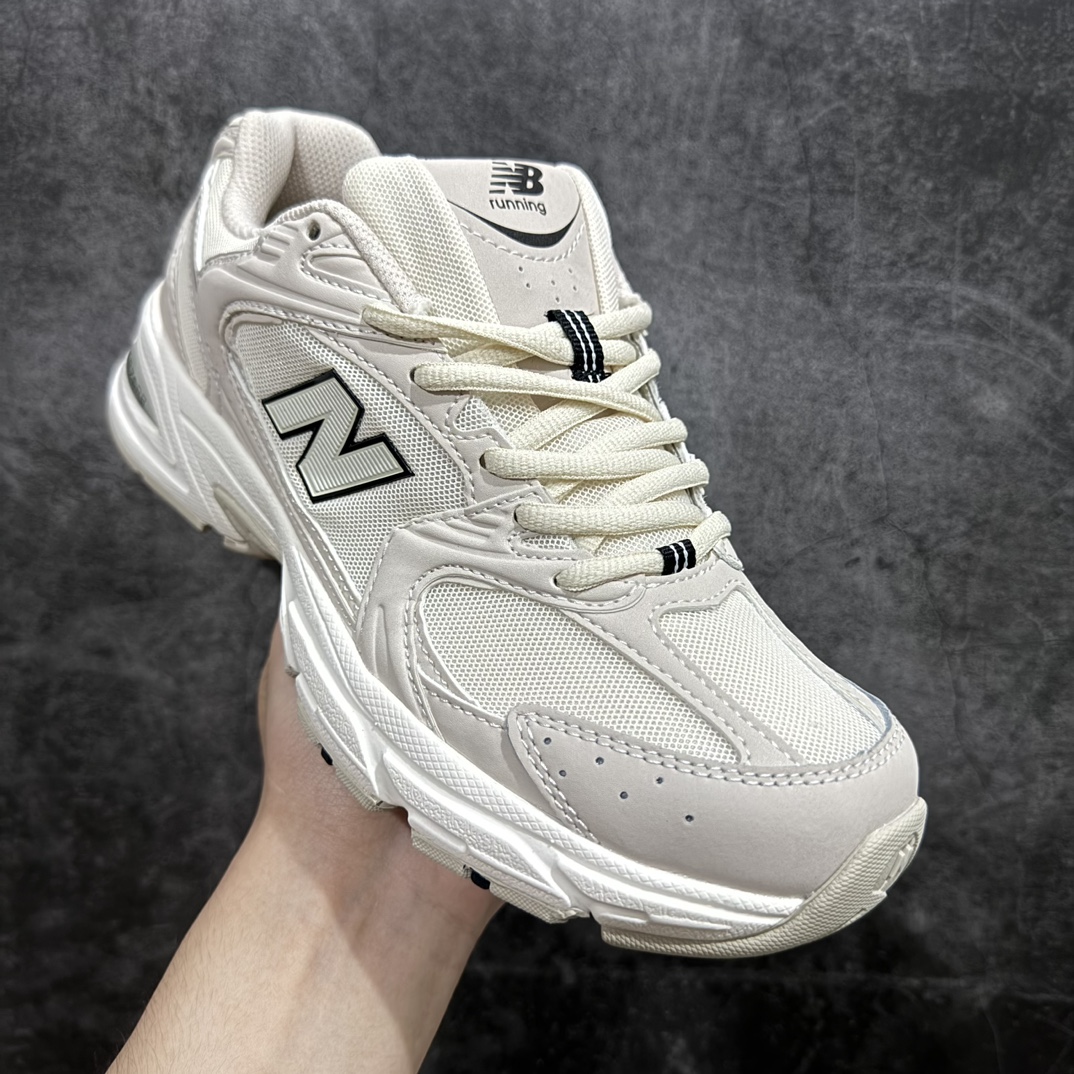 图片[3]-【小PF纯原】New Balance 530 NB530 男女休闲慢跑鞋 MR530SHnn原pf纯原工厂出品n保留原有的版型 清洁度和品质n材料有微调整 价格更具性价比n日韩出口特供订单配套商长期套现长期补货 全新货品正常出厂触屏不到的单价 超级跑量款全套原楦原纸板原厂数据开发 进口三明治网面原装进口翻毛皮料正确绒感卡色 正确中底拉帮中底网布细节 采用轻质牛剖革拼接透气网眼衬垫织物鞋面材质 T-Beam大底提供足步弓支撑 保持步态稳定 后跟搭载外露缓震胶 鞋身整体以各种深浅不一的灰色覆盖 鞋头以淡蓝色调装饰 网眼衬垫通过不规律的色块实现做旧的美感 泛黄的鞋底更是进一步增添了复古气息  尺码：36 37 37.5 38 38.5 39.5 40 40.5 41.5 42 42.5 43 44 44.5 45 编码：MZ220240-莆田鞋批发中心