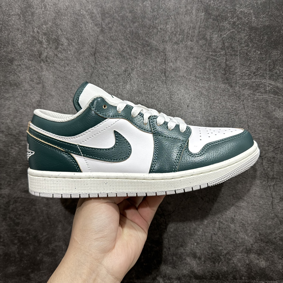 纯原AirJordanAJ1Low低帮白绿氧化绿FQ7687-300终端优势供应市面中低帮最具代表性版本