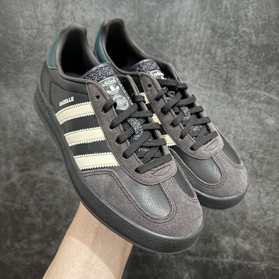 AdidasOriginalsGazelleIndoor防滑低帮T头德训鞋GZ复古系列棕色IH0374独