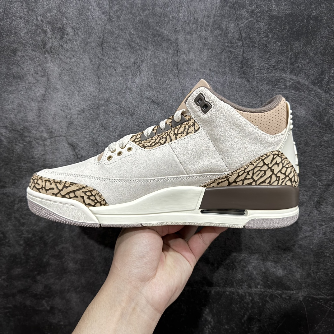 AirJordanAJ3Retro白棕爆裂纹CT8532-102原纸板楦头开发原厂皮料完美版型一比一鞋头