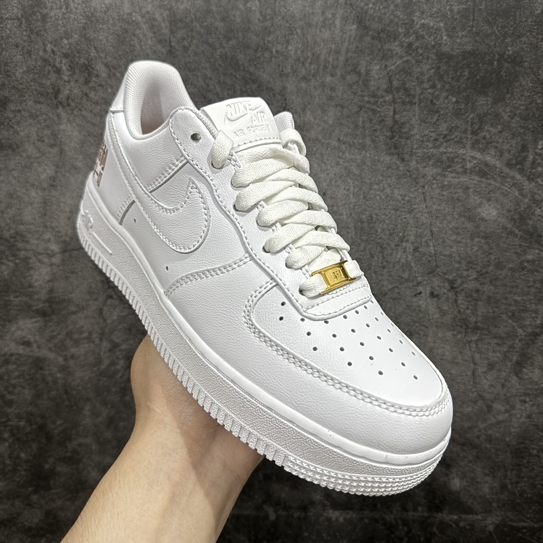 图片[3]-【公司级】Nk Air Force 1\’07 Low 空军一号低帮休闲板鞋 纯白金字 胜利就是一切 CH8065-001rn#原楦原纸板 纯正版型 高清洁度 内置全掌气垫r 尺码：35.5 36 36.5 37 38 38.5 39 40 40.5 41 42 42.5 43 44 44.5 45  编码：LH250260-鞋库