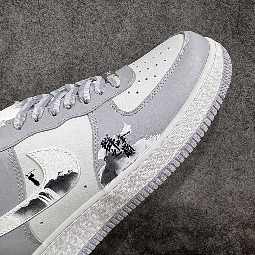 图片[6]-【纯原版】Nike Air Force 1\’07 Low\”Peak Of The Group\”空军一号低帮经典百搭休闲运动板鞋“烟灰白黑群之巅峰涂鸦” 货号：CW1888-060 尺码：36 36.5 37.5 38 39 40 40.5 41 42 42.5 43 44 44.5 45 编码：HXS290300-鞋库