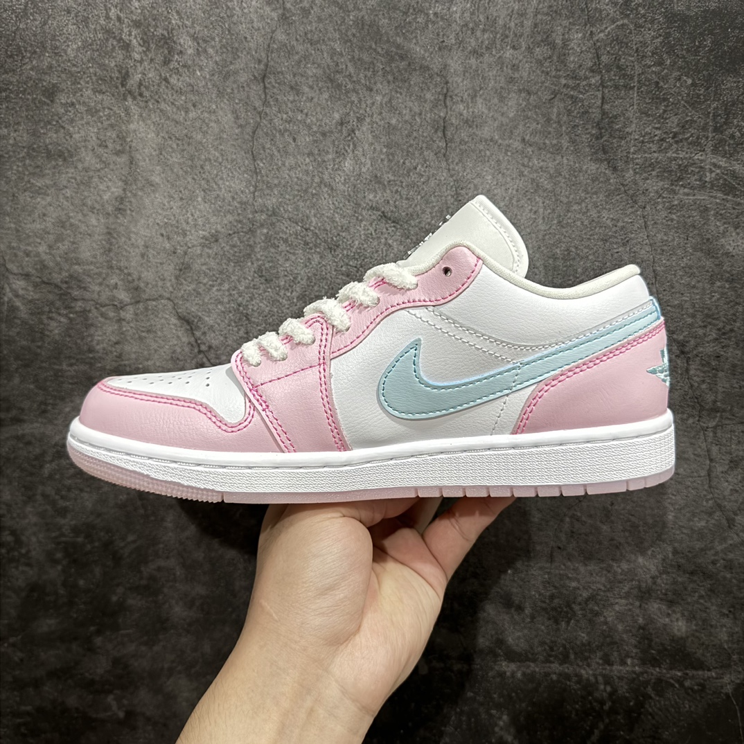 图片[2]-【DT纯原】Air Jordan AJ1 Low 低帮 粉蓝 HM3706-141终端优势供应 市面中低帮最具代表性版本没有之一 口碑大厂出品 品控大底版型不断改良更新 全套原纸板楦头开发 确保原汁原味 完美呈现版型 完美零毛边处理 原厂内置全掌气垫 价格定位良心 平台专用代工流水线出品 一眼公司既视感 拿到手的一瞬间就与众不同 碾压市面所有版本 全部原鞋开发 每一个配色都会采购原鞋确认细节 打破市面看图做货无好货之说  尺码：35.5 36 36.5 37.5 38 38.5 39 40 编码：DL270280-鞋库