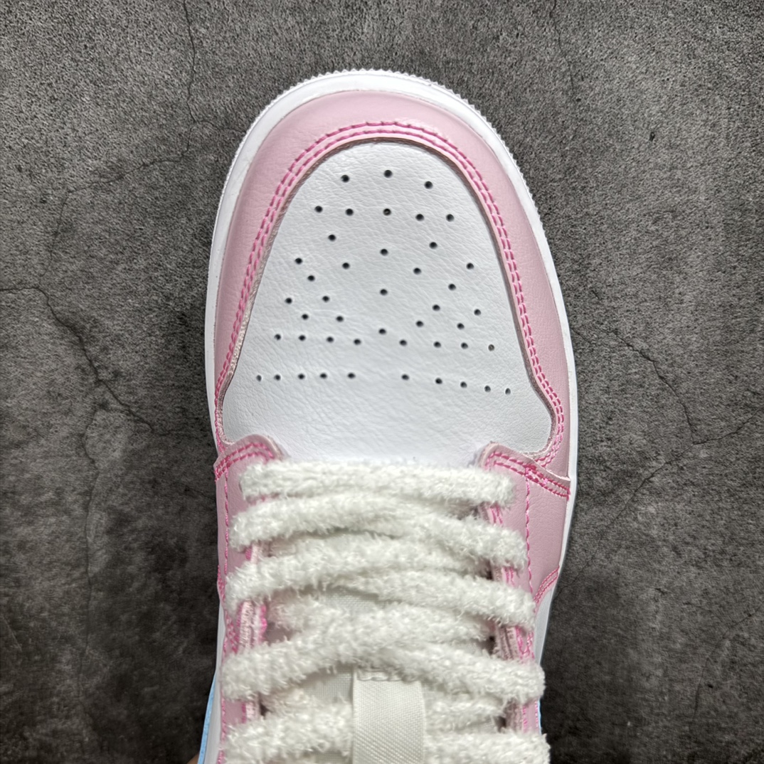 图片[5]-【DT纯原】Air Jordan AJ1 Low 低帮 粉蓝 HM3706-141终端优势供应 市面中低帮最具代表性版本没有之一 口碑大厂出品 品控大底版型不断改良更新 全套原纸板楦头开发 确保原汁原味 完美呈现版型 完美零毛边处理 原厂内置全掌气垫 价格定位良心 平台专用代工流水线出品 一眼公司既视感 拿到手的一瞬间就与众不同 碾压市面所有版本 全部原鞋开发 每一个配色都会采购原鞋确认细节 打破市面看图做货无好货之说  尺码：35.5 36 36.5 37.5 38 38.5 39 40 编码：DL270280-鞋库