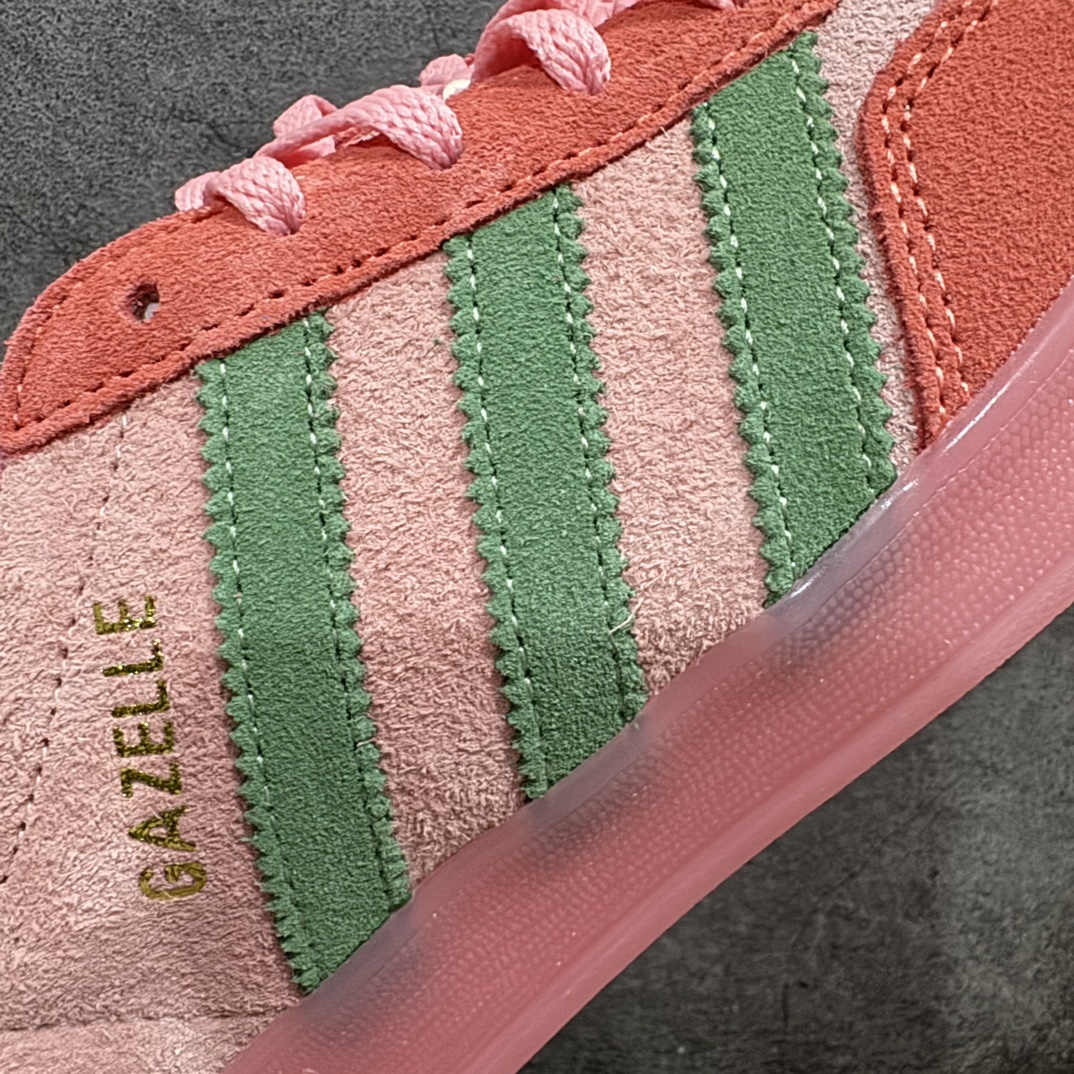 AdidasOriginalGazelleIndoor复古休闲运动德训风板鞋原厂定制长毛翻毛皮组合环保纤