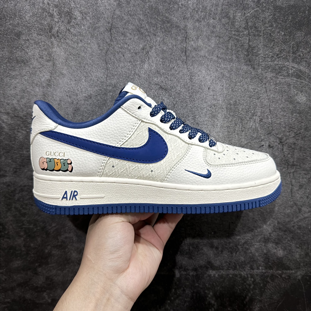 【定制版】海外限量发售 NIke Air Force 1 \’07 Low “古驰联名–米蓝亚麻”空军一号 低帮 运动鞋 休闲鞋 折边针车 工艺难度大 原楦头原纸板 原装鞋盒 定制五金配件 内置全掌气垫 原厂鞋底货号：XZ3398-788 Size：36 36.5 37.5 38 38.5 39 40 40.5 41 42 42.5 43 44 44.5 45 编码：HXS310320-鞋库