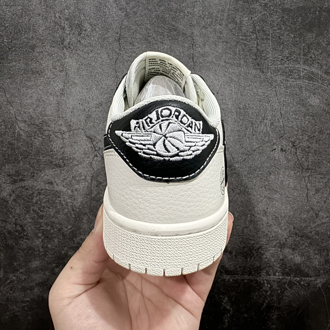 定制版TravisScottxAirJordan1”ReverseMocha“AJ1乔1TS闪电联名倒钩