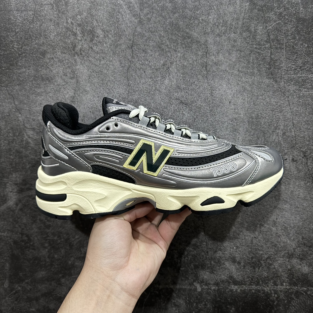 NewBalance1000Y2K千禧风轻便透气减震防滑耐磨低帮跑步鞋男款银黑配色货号M1000SL此次