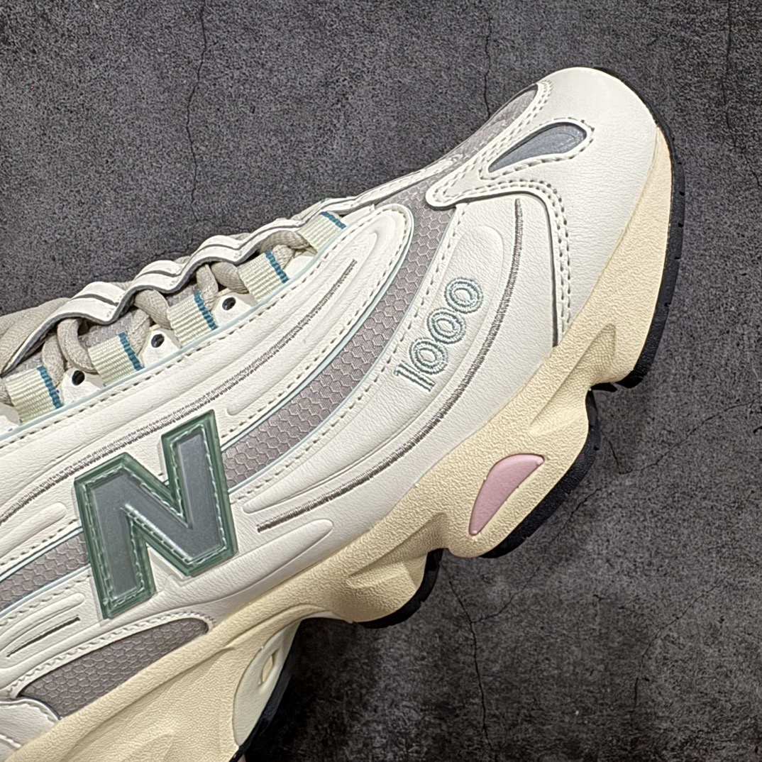 NewBalance1000系列轻便透气减震防滑耐磨低帮跑步鞋男款白蓝配色货号M1000WA此次NB10