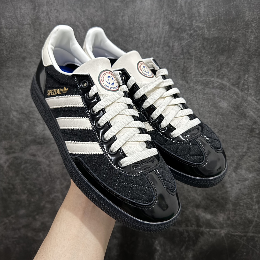 【神版】adidas originals HANDBALL SPEZIAL 轻便舒适 防滑耐磨 低帮 板鞋 男女同款 黑白 JP5669nn原厂档案开发出品 皮料切割干净无任何毛边鞋型细节完美 超高清洁度 头层漆皮面料 双层组合鞋垫区别市面版本 欢迎对比 尺码：35.5 36 36.5 37 38 38.5 39 40 40.5 41 42 42.5 43 44 44.5 45 编码：DZ220250-鞋库