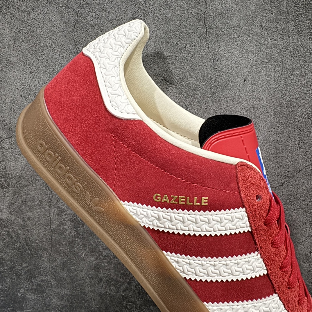 PK纯原 AD Original Gazelle Indoor Trainers 瞪羚室内鞋系列低帮复古百搭休闲运动德训风板鞋 红白 IF1808