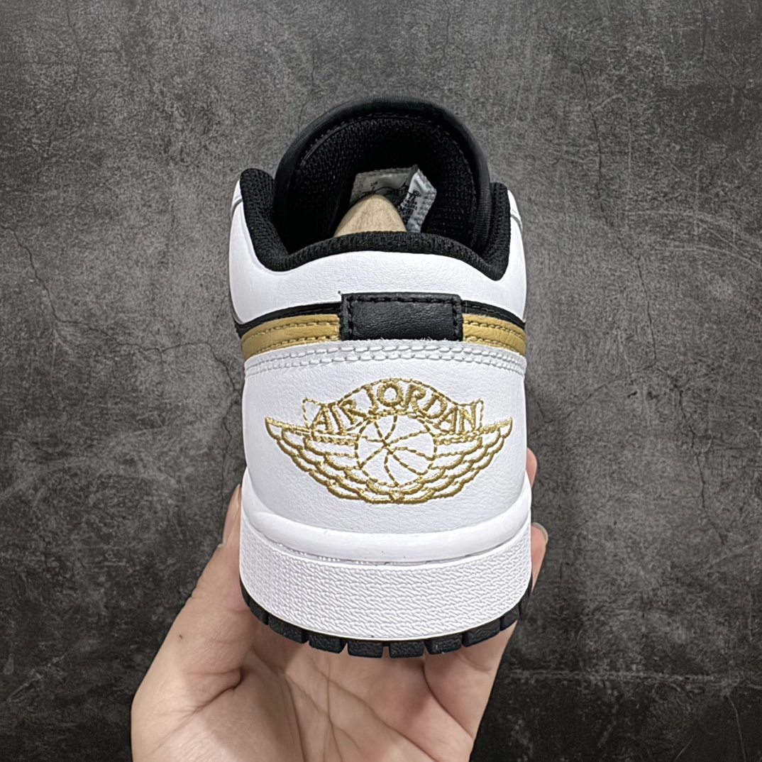 DT纯原 Air Jordan AJ1 Low 低帮 白黑金 553558-172 终