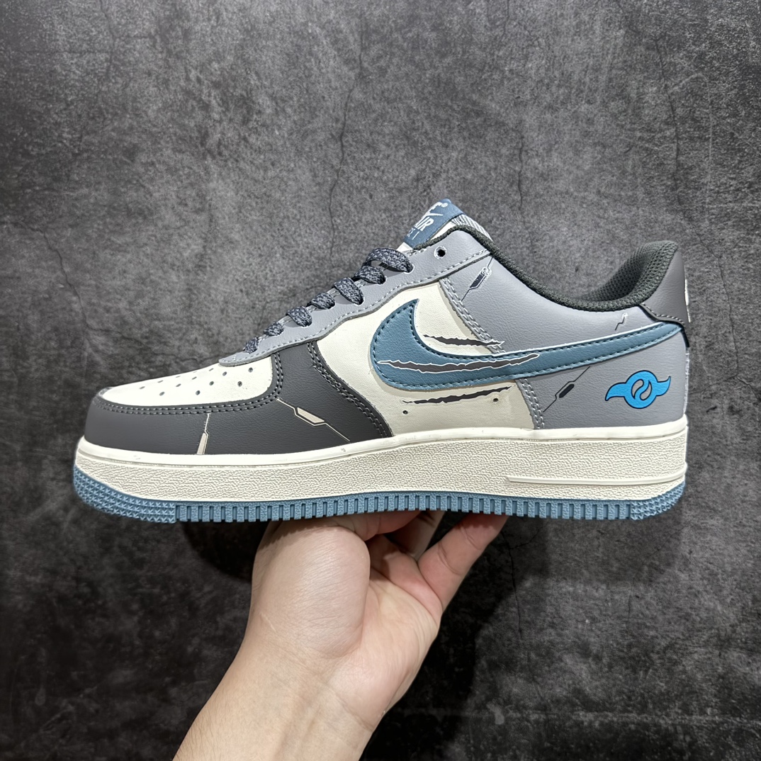 定制版 Nike Air Force 1 Low 07 x Orc Gallulu 加鲁鲁兽 白灰蓝 CJ0304-310