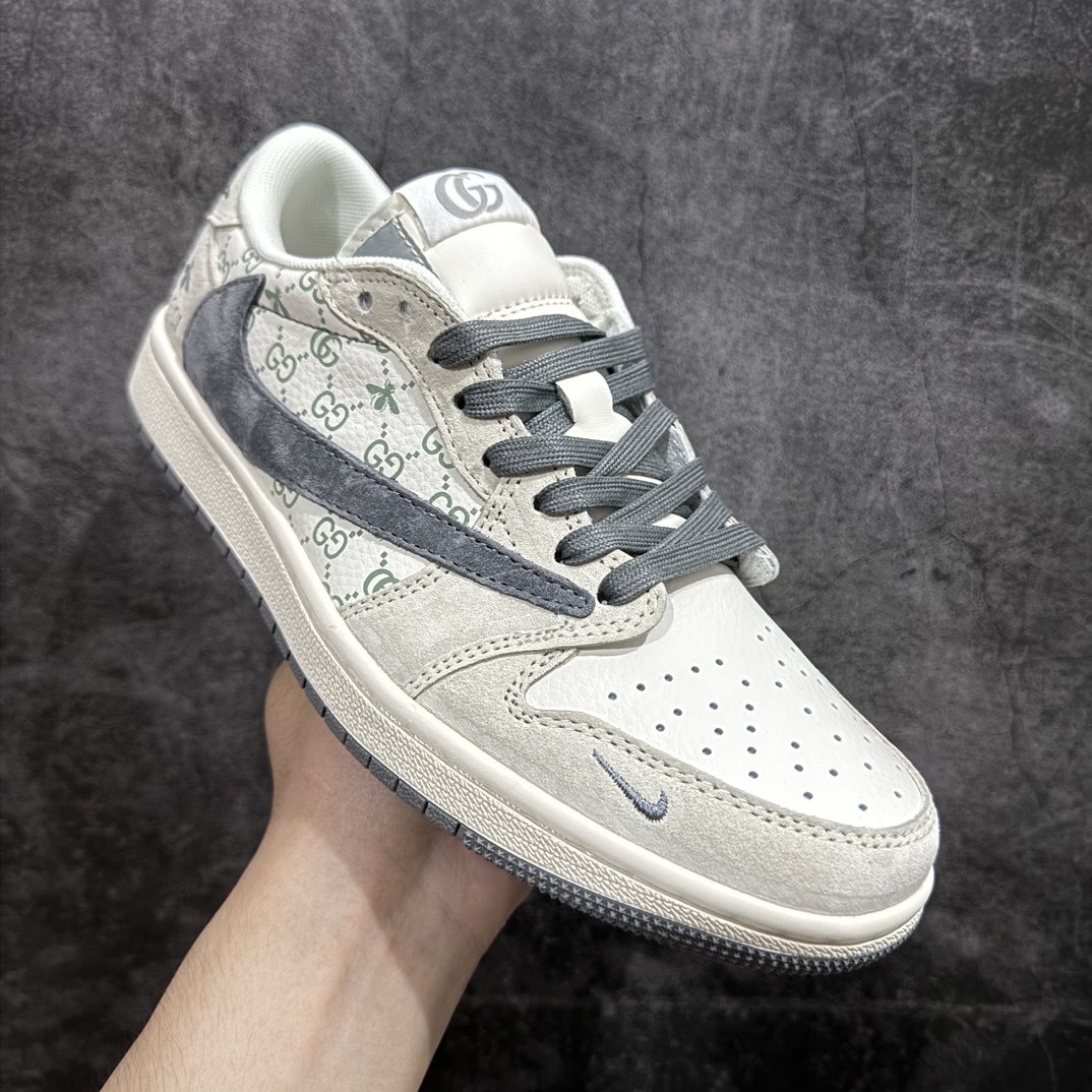 FragmentxTravisScottxGucciAirJordan1Low三方联名倒钩性价比原盒出货