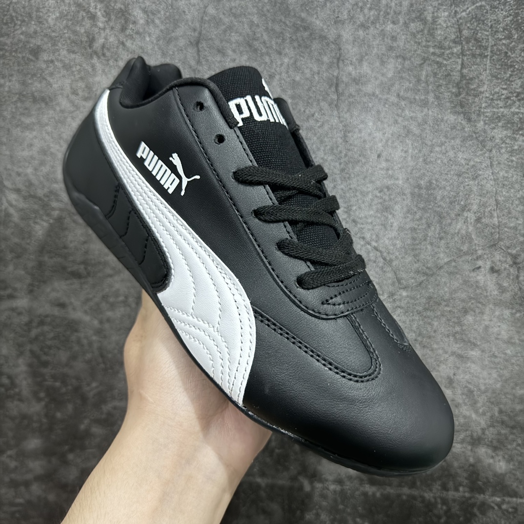 图片[3]-【公司级】Puma Speedcat OG 彪马罗马阿莫尔系列百搭单品 复古运动休闲赛车跑鞋 以趣味十足又前卫复古的设计引领潮流将赛道精神融入街头时尚 开启前卫竞速之旅主打前卫复古风 Roma鞋款的鞋侧以复古的流线造型 缀以宝马经典Logo 巧妙吸睛而Speedcat鞋款以亮眼三色条纹元素缀以舒适鞋面赋予了独特的个性美学 演绎赛车的无尽能量 尺码：36-45（半）-选品中心