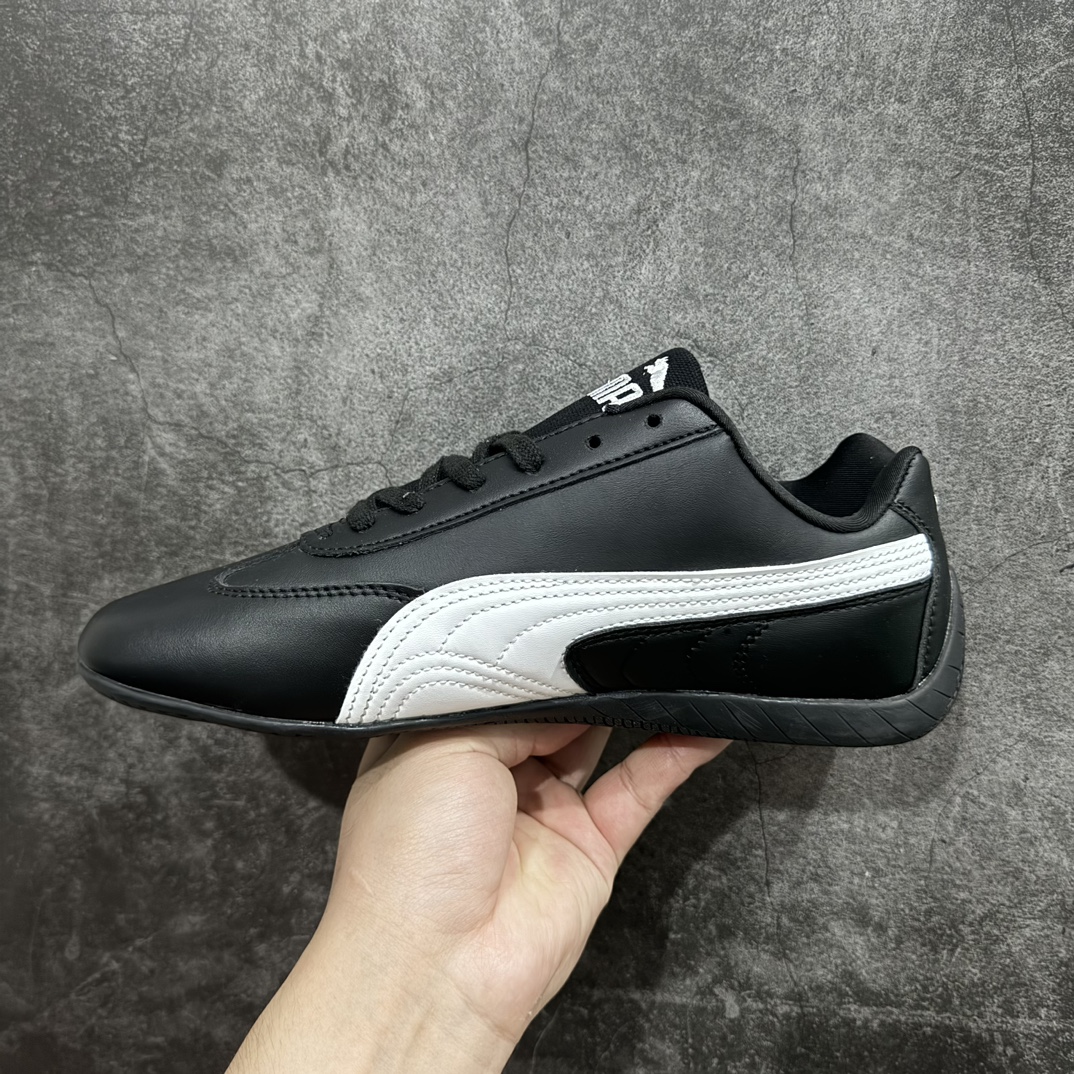 图片[2]-【公司级】Puma Speedcat OG 彪马罗马阿莫尔系列百搭单品 复古运动休闲赛车跑鞋 以趣味十足又前卫复古的设计引领潮流将赛道精神融入街头时尚 开启前卫竞速之旅主打前卫复古风 Roma鞋款的鞋侧以复古的流线造型 缀以宝马经典Logo 巧妙吸睛而Speedcat鞋款以亮眼三色条纹元素缀以舒适鞋面赋予了独特的个性美学 演绎赛车的无尽能量 尺码：36-45（半）-选品中心