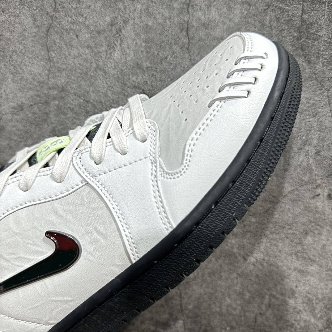 K版 Air Jordan 1 Low 白黑银 AJ1乔1低帮休闲板鞋 HM3689-001