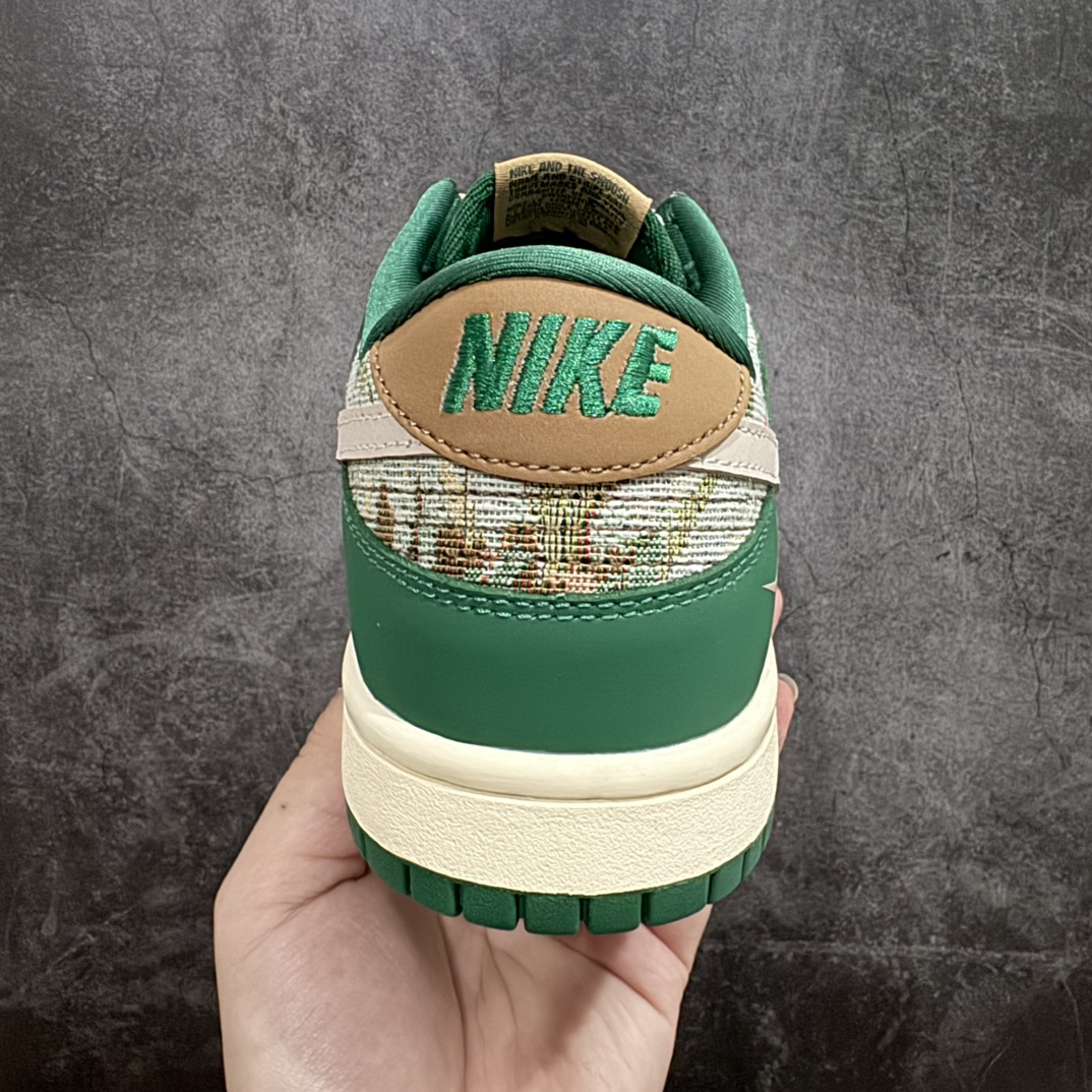 定制版 Nk SB Dunk Low 冠希联名-米棕绿针织 周年高端定制 低帮休闲板鞋 XB3802-355