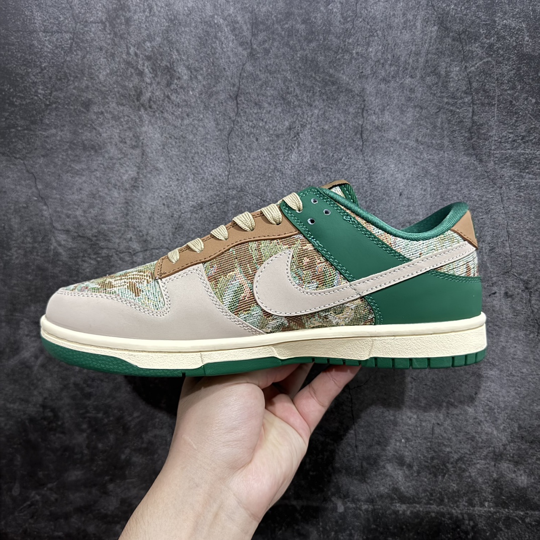 定制版 Nk SB Dunk Low 冠希联名-米棕绿针织 周年高端定制 低帮休闲板鞋 XB3802-355