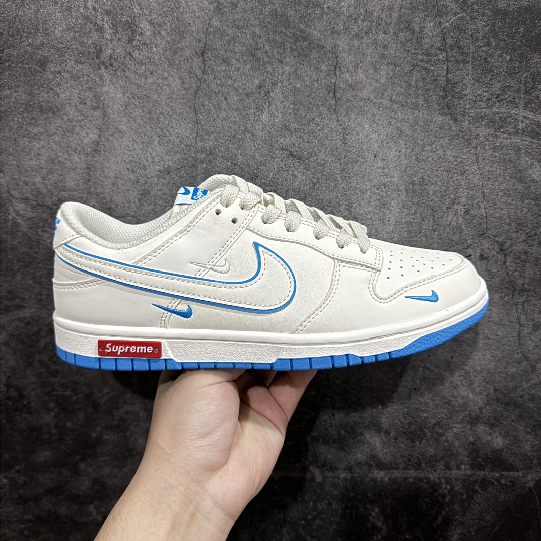 定制版SupremexNikeDunkLow米白天蓝勾此款主张打破传统的工业化流水线设计限制以Madeb