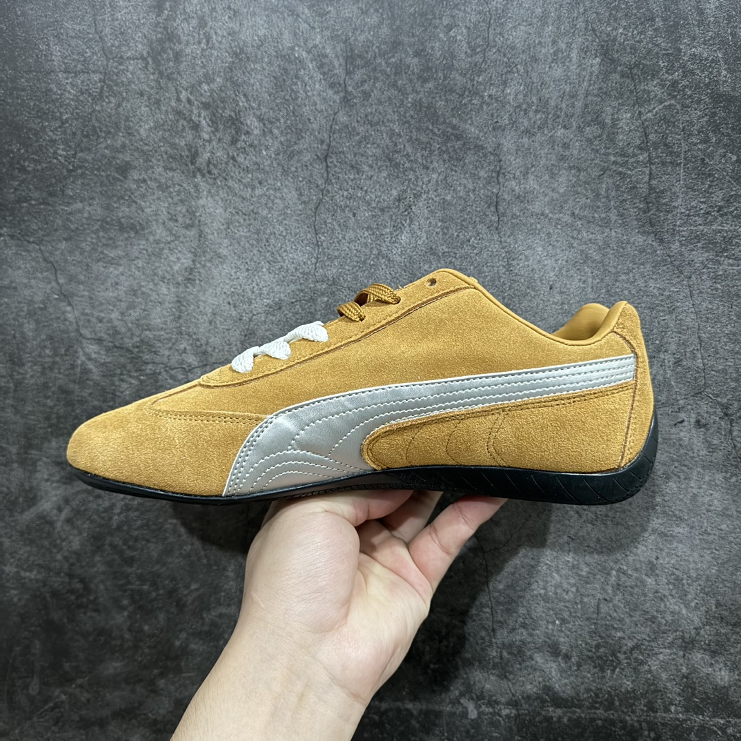 全头层原厂反毛皮 Puma Roma M Motorsport 彪马罗马阿莫尔系列低帮复古运动休闲赛车跑鞋 397397-01