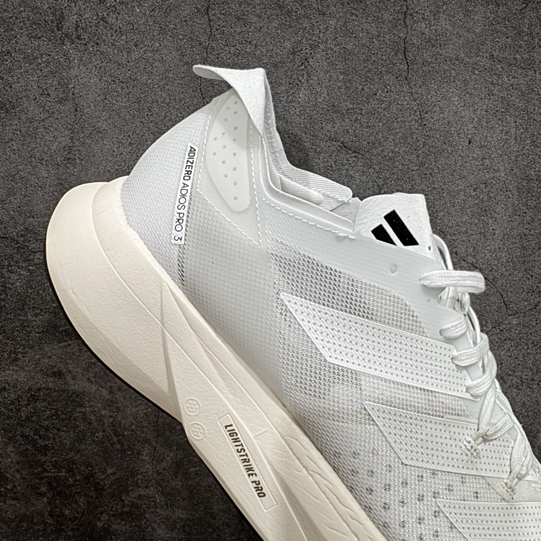 adidasAdizeroAdiosPro3舒适百搭减震防滑耐磨低帮碳板马拉松跑步鞋波士顿3代夏季透气网