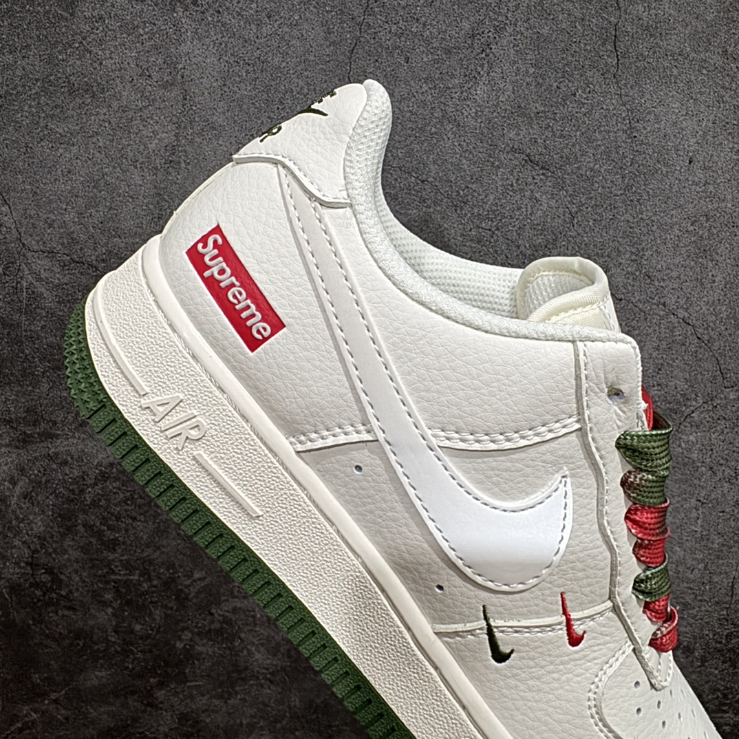 图片[7]-【公司级】海外限量发售NIke Air Force 1 \’07 Low “Supreme联名–米白红绿”空军一号 低帮 运动鞋 休闲鞋 折边针车 工艺难度大 原楦头原纸板 原装鞋盒 定制五金配件 内置全掌气垫 原厂鞋底货号：XZ6188-009 Size：36 36.5 37.5 38 38.5 39 40 40.5 41 42 42.5 43 44 44.5 45 编码：HXS310320-鞋库