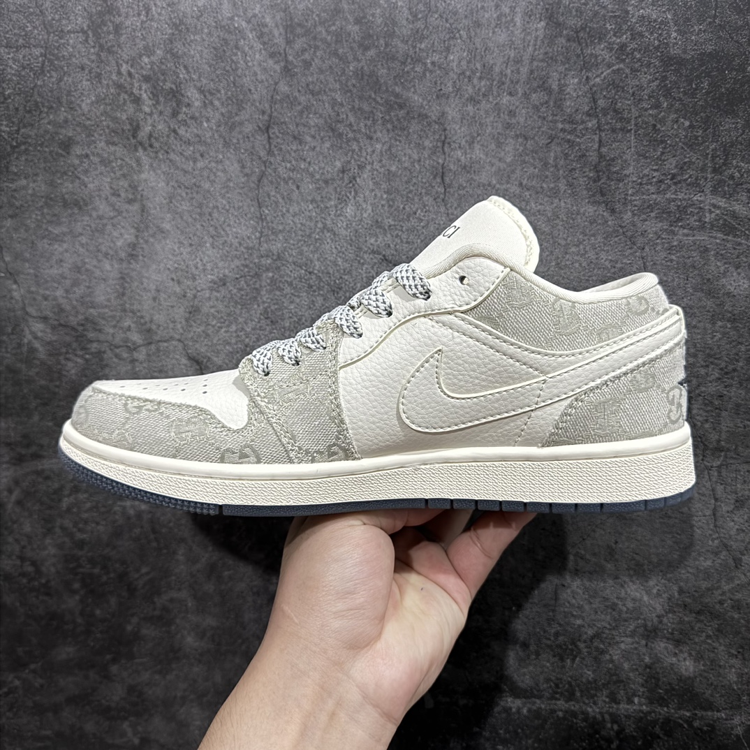 AirJordan1LowAJ1乔一联名高端定制低帮复古休闲板鞋货号DM5688-101定制鞋盒大厂纯原