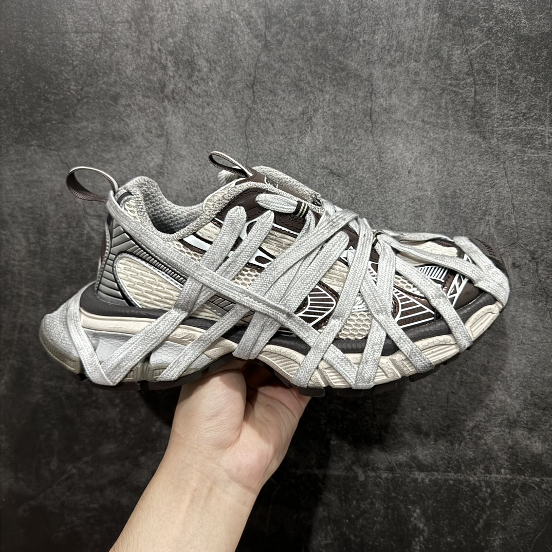 巴黎世家户外概念鞋BalenciagaSneakerTess十代B款米灰色独家纯原版本细节精准对位官方私