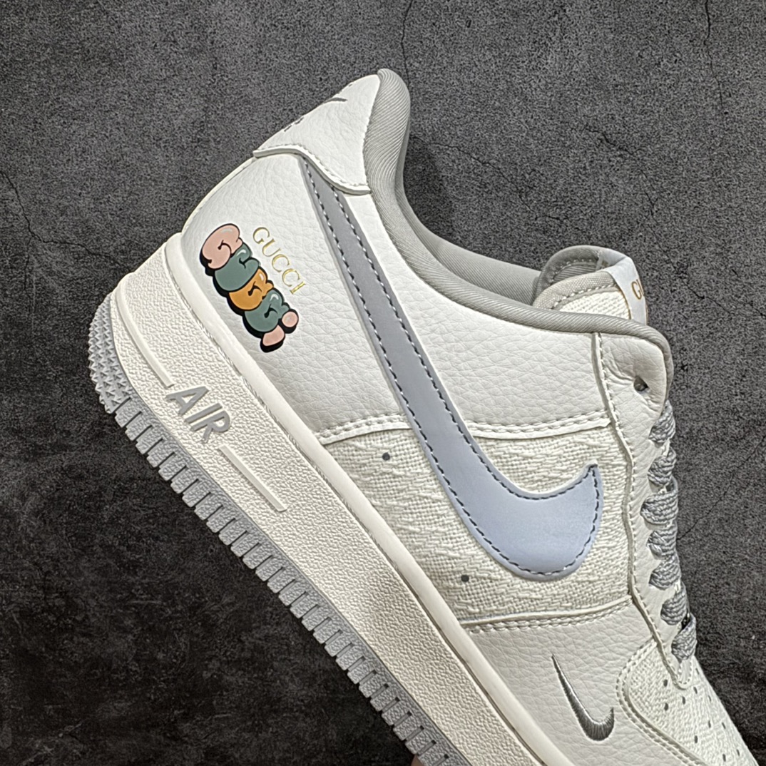 图片[7]-【定制版】海外限量发售NIke Air Force 1 \’07 Low “古驰联名–米灰亚麻”空军一号 低帮 运动鞋 休闲鞋 折边针车 工艺难度大 原楦头原纸板 原装鞋盒 定制五金配件 内置全掌气垫 原厂鞋底货号：XZ3398-688 Size：36 36.5 37.5 38 38.5 39 40 40.5 41 42 42.5 43 44 44.5 45 编码：LF310320-鞋库