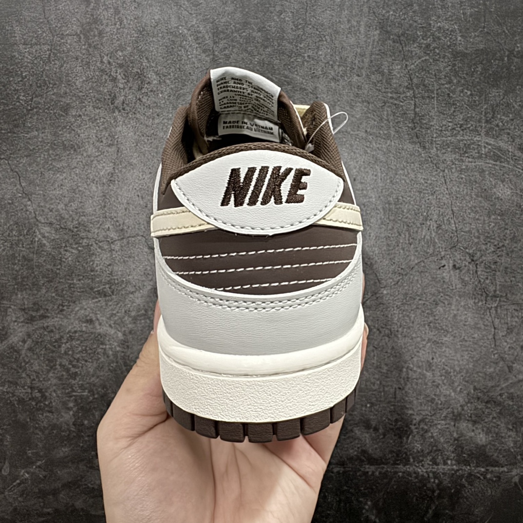 定制版NIKESBDunkLowxOFF-WHITE米灰棕公司级出品极力推荐原装头层材料独家版型蒸餾加工