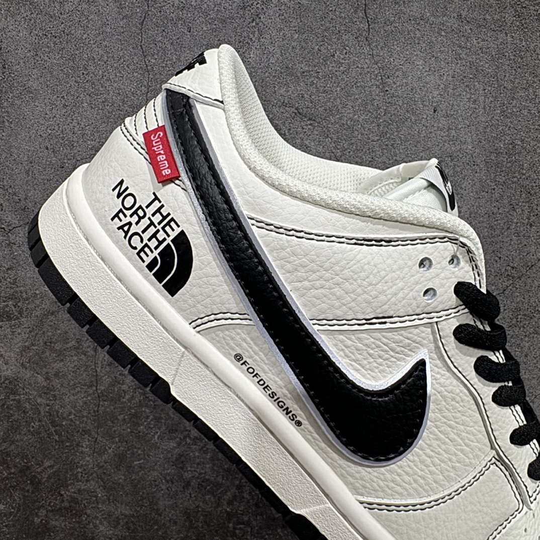 定制版 Nk SB Dunk Low Supreme x The North Face 北面联名配色 低帮休闲运动滑板板鞋 BM0234-501