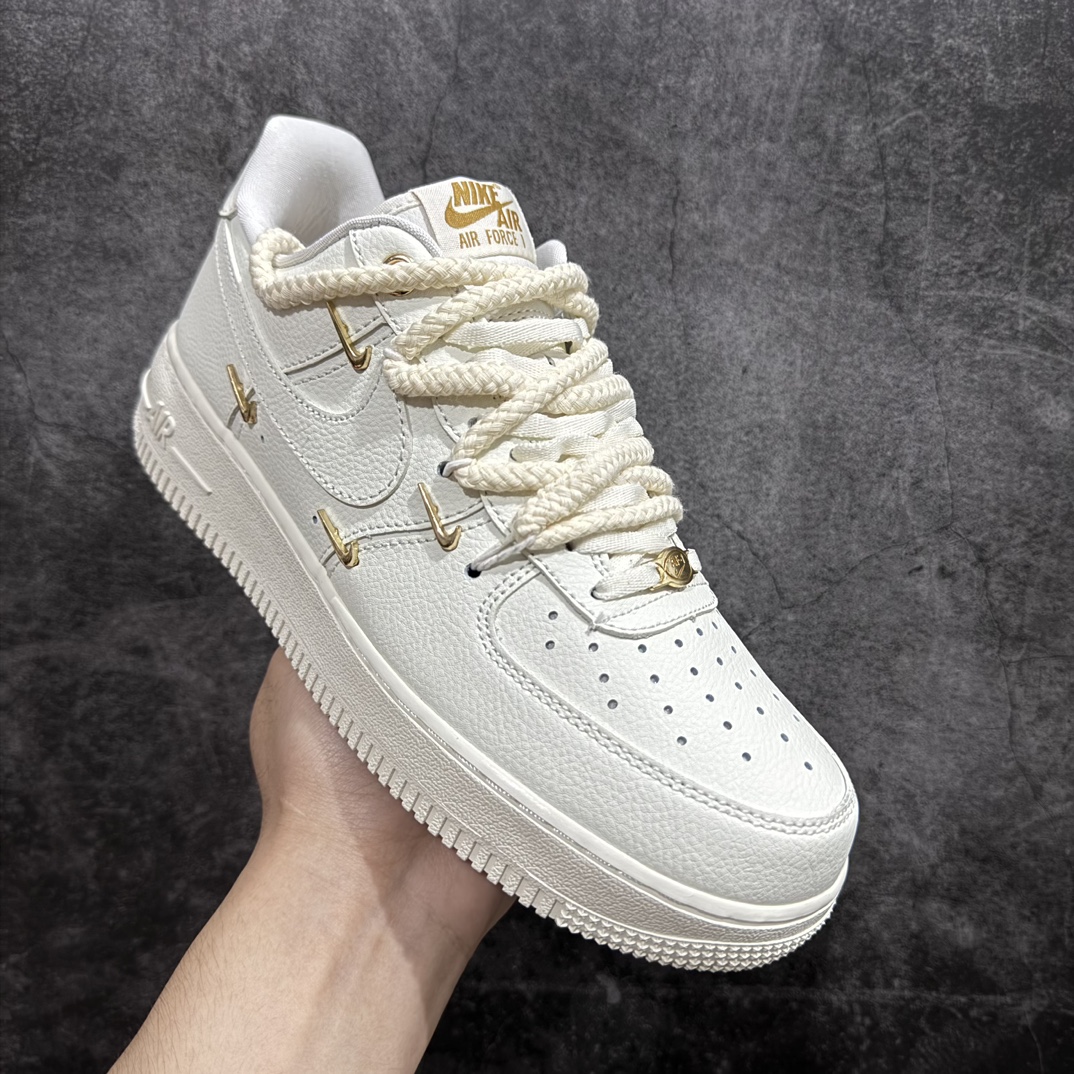 Nk Air Force 1'07 Low 米色解构四勾 空军一号低帮休闲板鞋 FX3654-111