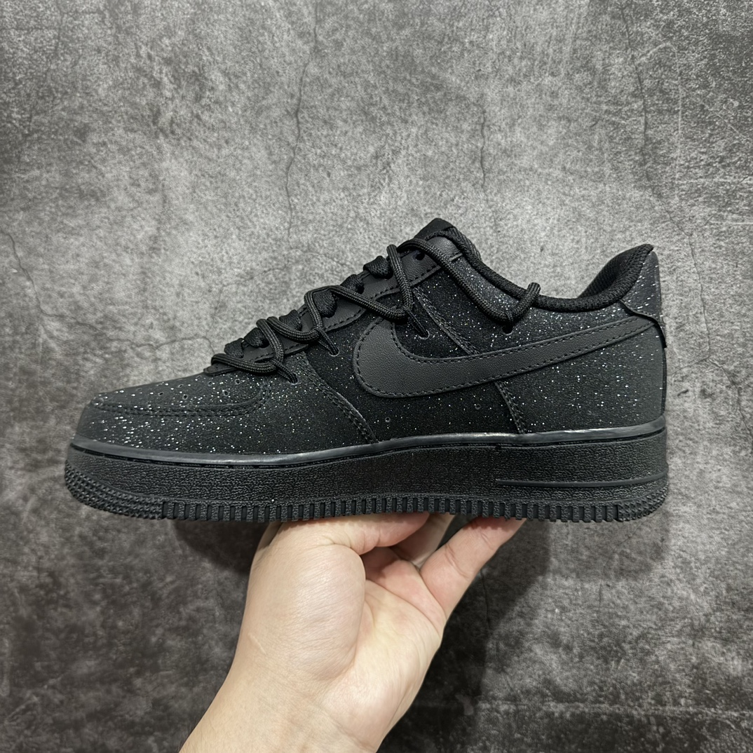 图片[2]-【定制版】Nk Air Force 1\’07 Low 黑白满天星满钻 空军一号绑带低帮休闲板鞋 ZH0316-032rn#定制皮料 定制鞋盒 原楦原纸板 纯正空军版型 内置全掌气垫r 尺码：36 36.5 37.5 38 38.5 39 40 40.5 41 42 42.5 43 44 44.5 45  编码：HXS330340-鞋库