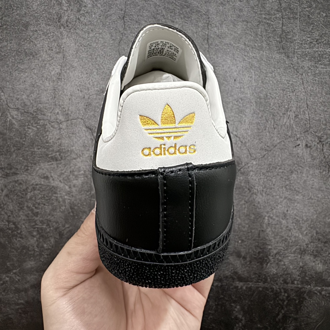 图片[4]-【正确版】Adidas Samba OG 75th Anniversary 黑色n此款以简约大方的造型设计，给人以随性休闲的时尚格调，穿着舒适轻便，运动灵活自如，满足日常个性穿搭。 货号：JP5282 Size：35 35.5 36 36.5 37 38 38.5 39 40 40.5 41 42 42.5 43 44 44.5 45 编码：DZTB230250-鞋库