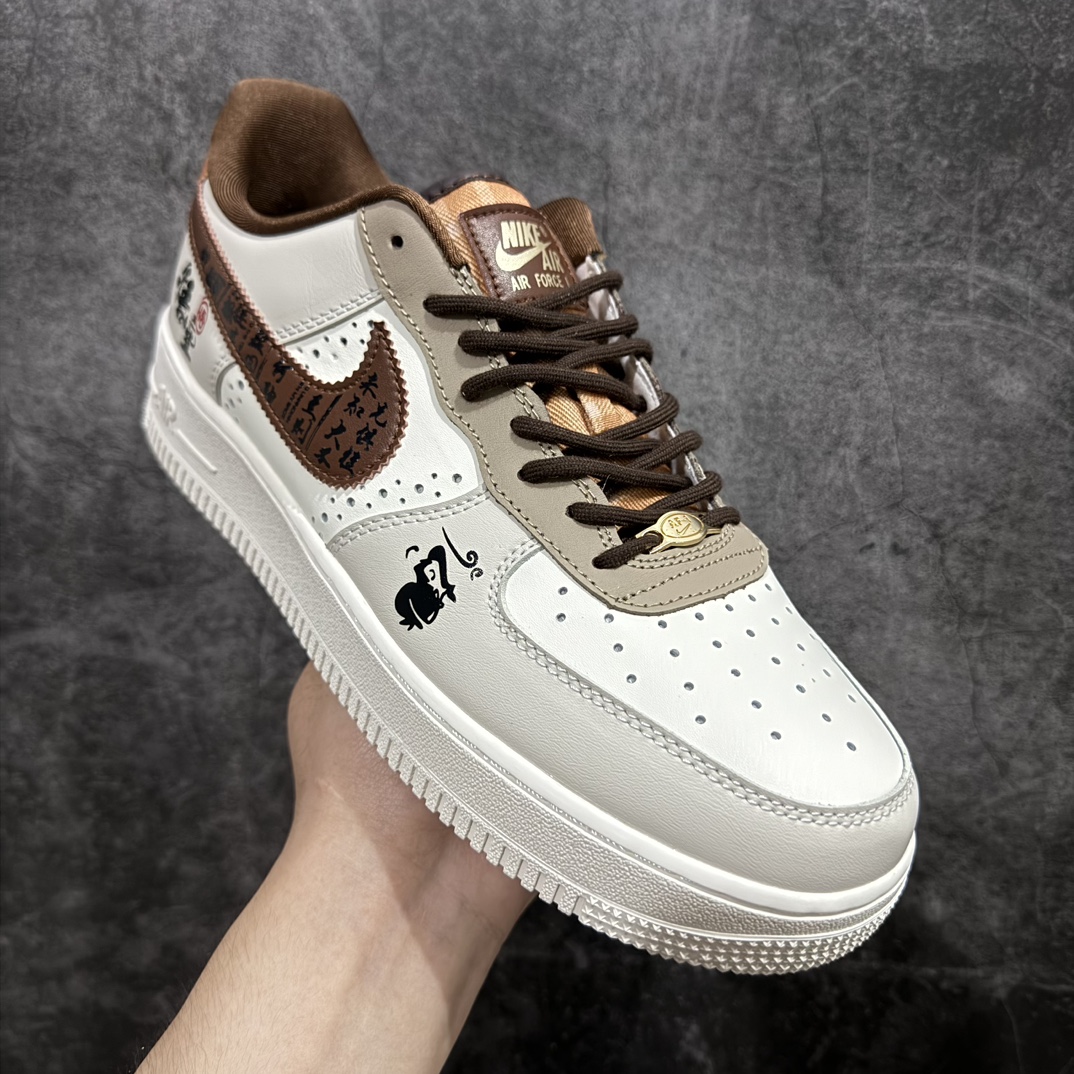 图片[3]-【公司级】Nike Air Force 1 Low 07  悟空 美拉德白棕 低帮休闲运动板鞋n原楦头原纸板 打造纯正低帮空军版型 专注外贸渠道 全掌内置蜂窝气垫 原盒配件 原厂中底钢印、拉帮完美货号：FV3702-122 尺码：36 36.5 37.5 38 38.5 39 40 40.5 41 42 42.5 43 44 44.5 45 编码：HXS290300-鞋库