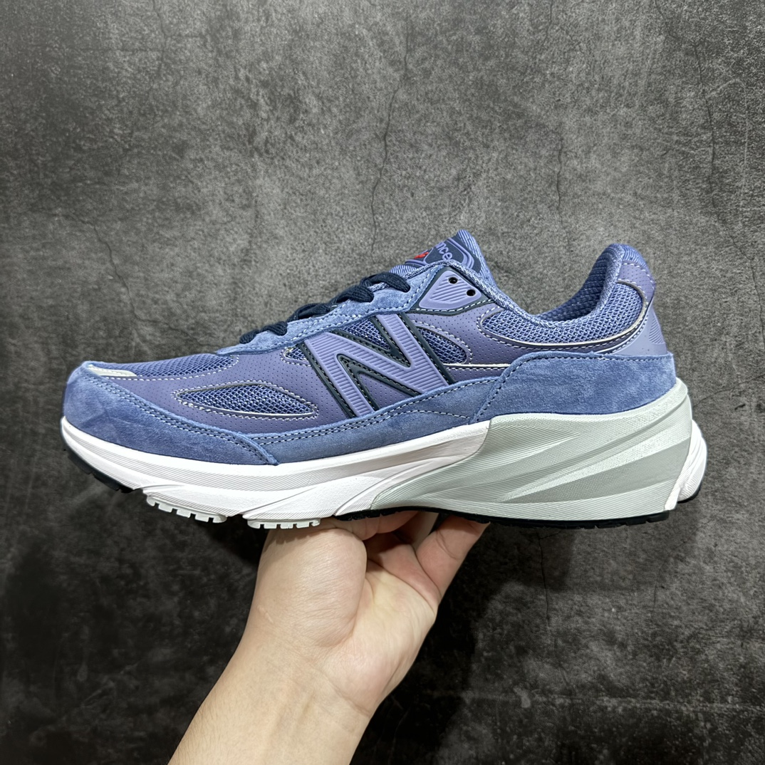 K版 New Balance U990PP6 新百伦NB990V6 第六代总统复古慢跑鞋 白紫色