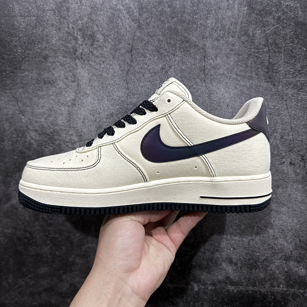 图片[2]-【公司级】Nk Air Force 1\’07 Low LV8 帆布反光勾 空军一号低帮休闲板鞋 TQ1456 288n#原楦原纸板 纯正版型 高清洁度 内置全掌气垫 尺码：36 36.5 37.5 38 38.5 39 40 40.5 41 42 42.5 43 44 44.5 45 编码：LF250260-鞋库