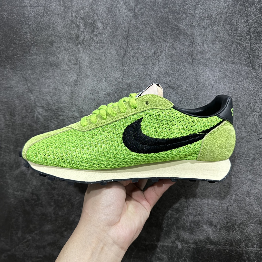 图片[2]-【纯原版】Nike Roshe Run LD-1000 x Stussy 米蓝n华夫一代系列华夫复古休闲运动慢跑鞋n美国元祖街头潮牌-斯图西联手Nike打造 LD-1000 复古跑鞋n采用双层呼吸网织面料组合翻毛皮饰片鞋面材质n中底搭载EVA切片缓震n外置防滑耐磨华夫格橡胶大底 官方货号：FQ5369-300 尺码：36 36.5 37.5 38 38.5 39 40 40.5 41 42 42.5 43 44 44.5 45  编码：GX220240-鞋库