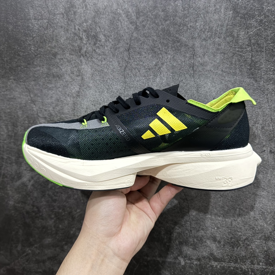 adidasAdizeroAdiosPro3舒适百搭减震防滑耐磨低帮碳板马拉松跑步鞋波士顿3代夏季透气网