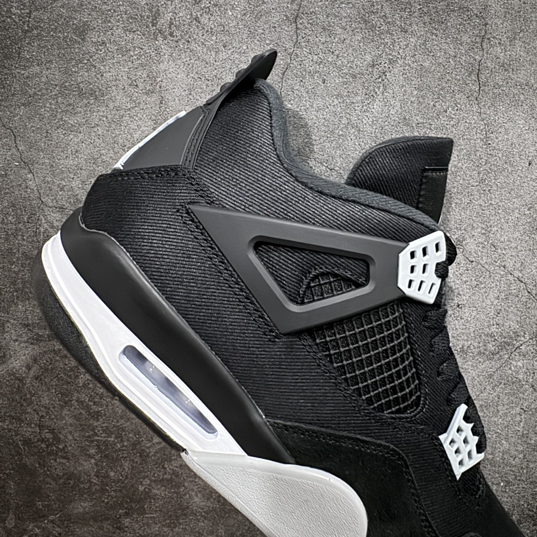 图片[7]-【莞产裁片】Air Jordan 4 Retro \” Black Canvas \” AJ4乔4 文化篮球鞋 黑帆布 DH7138-006n大厂出品 值得信赖的产品n原鞋开发 全鞋为原鞋一致麂皮材质 质感满满n鞋型到位 正宗乔4的完美鞋型 鞋舌长度同步原鞋n原厂网格不打皱 鞋底有刷漆 正确电脑针车走线 超高裁边清洁度n值得入手零售的好货，优势价格主推💪🏻 尺码：40.5-47.5 编码：LJQ470500-鞋库