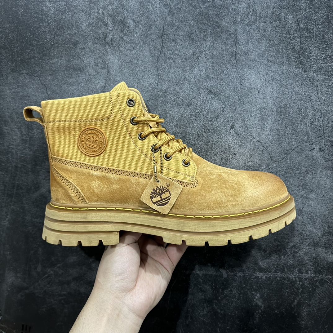 Timberland添柏岚/天伯伦户外高帮休闲大黄靴系列广东大厂品质原盒原包装24ss新款时尚潮流搭配面