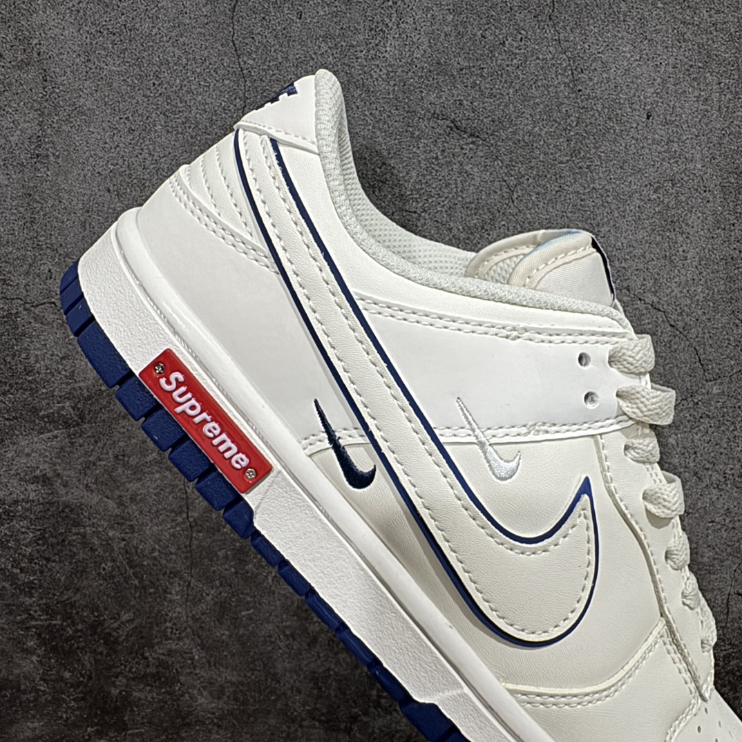 定制版NikeSBDunkLowxSupreme白蓝三小钩纯原大厂出品极力推荐原装头层材料独家版型蒸餾加